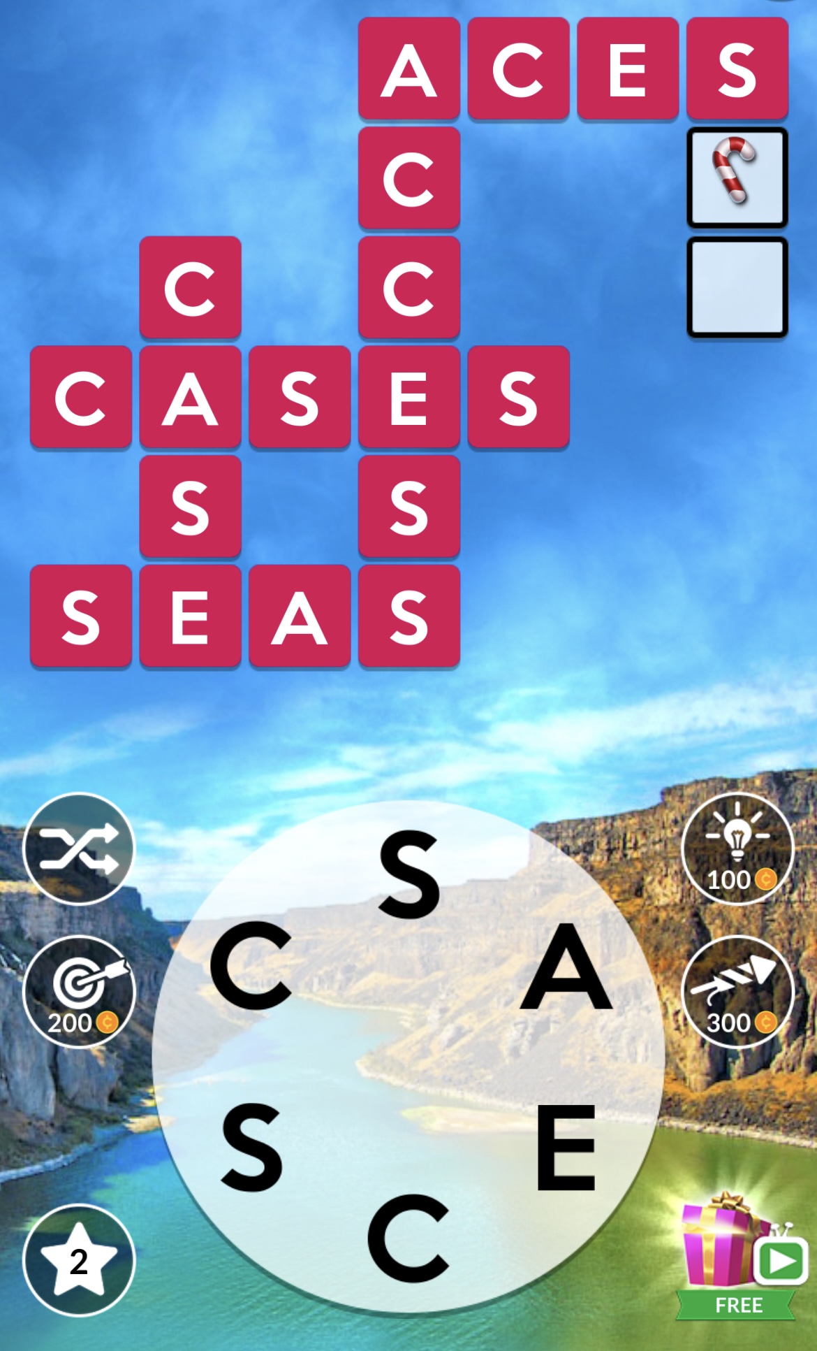 Wordscapes screenshot